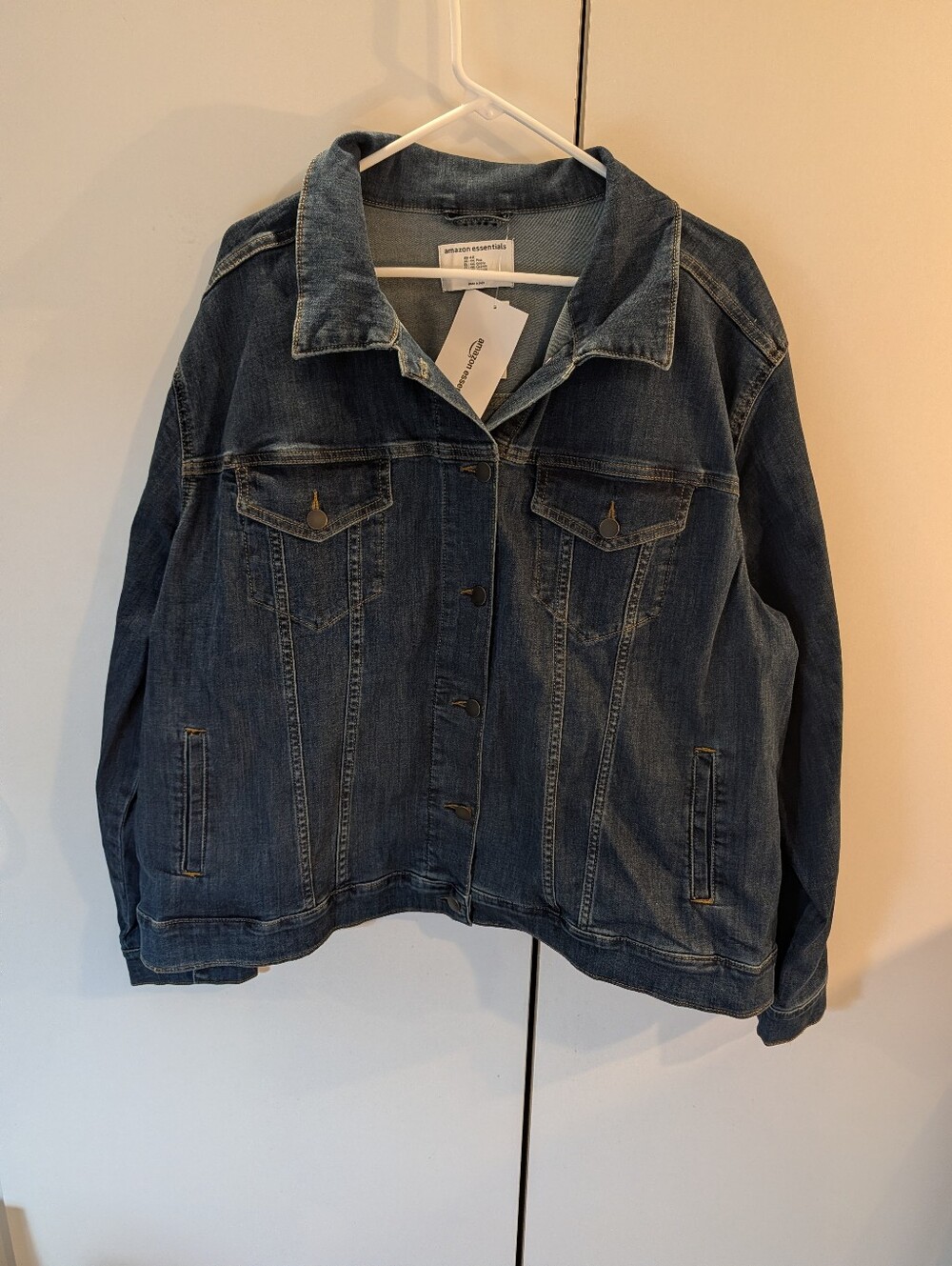 Amazon Classic Dark Blue Denim Jacket - Women 4X NWT
